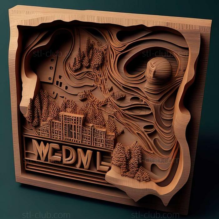 3D model Madison Wisconsin (STL)